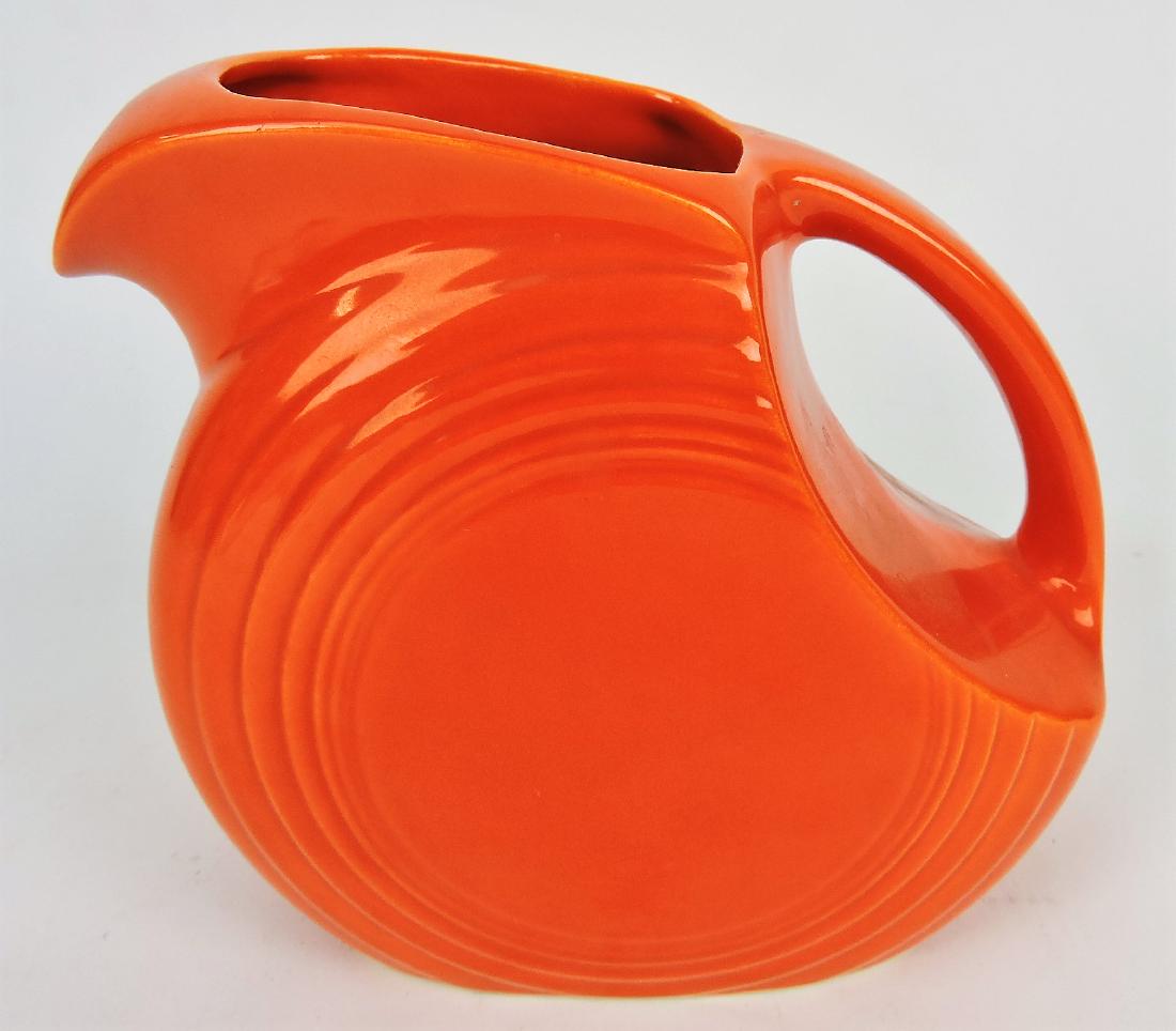 Fiesta disc juice pitcher, red (1 of 1)