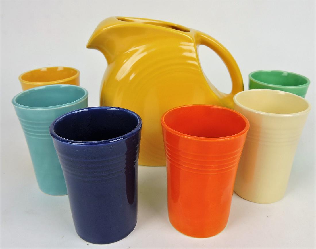 Fiesta juice set, yellow juice pitcher (1 of 1)