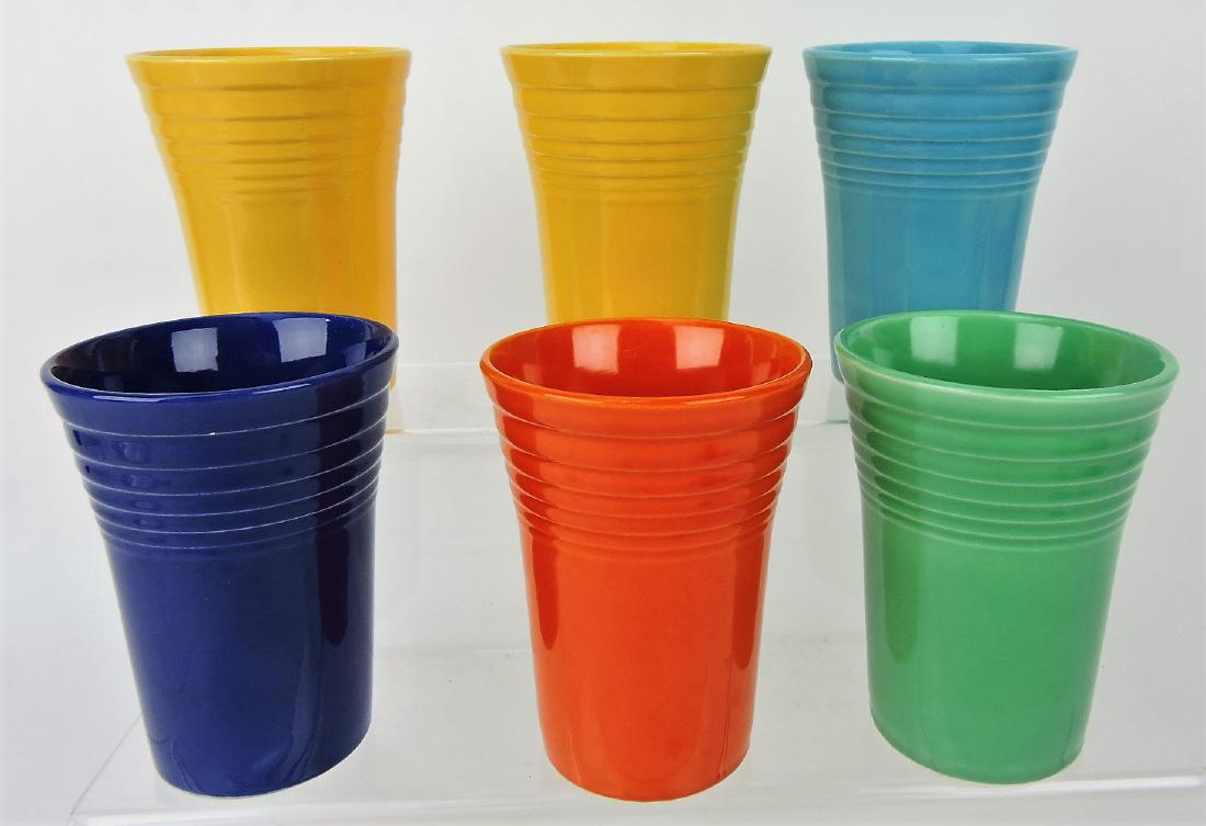 Fiesta water tumbler group,: 6 mixed colors