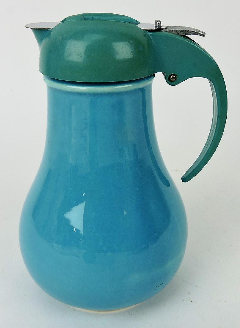 Fiesta syrup pitcher, turquoise (1 of 1)