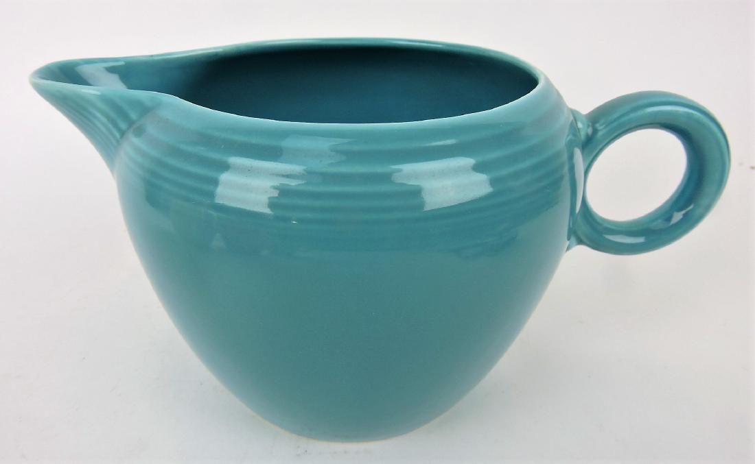 Fiesta two pint jug, turquoise (1 of 1)