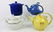 Hall China lot of 3 teapots and