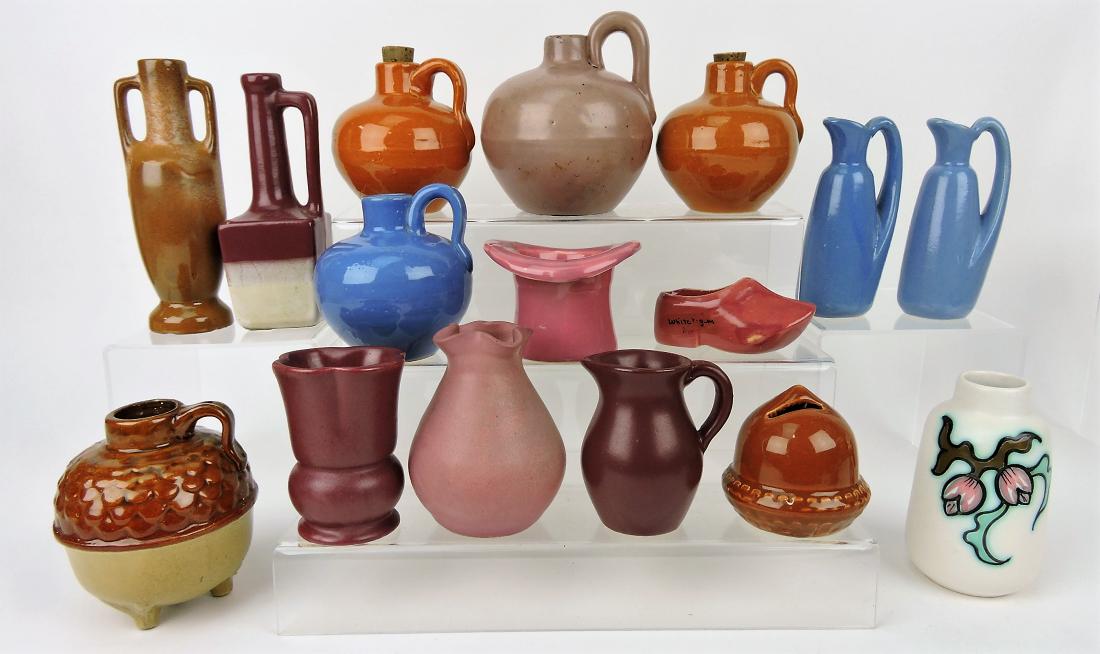 Pottery lot of 16 pieces; jugs, (1 of 1)