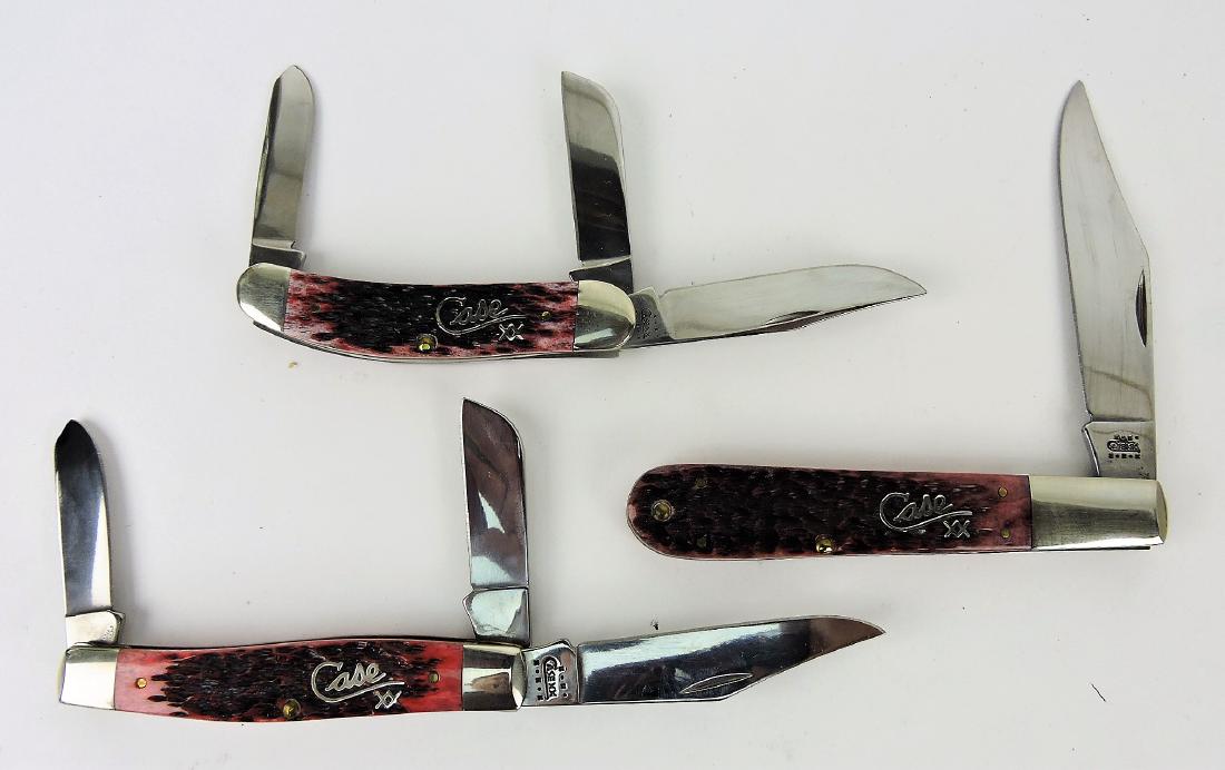 Case XX lot of 3 pocket knives, (1 of 1)