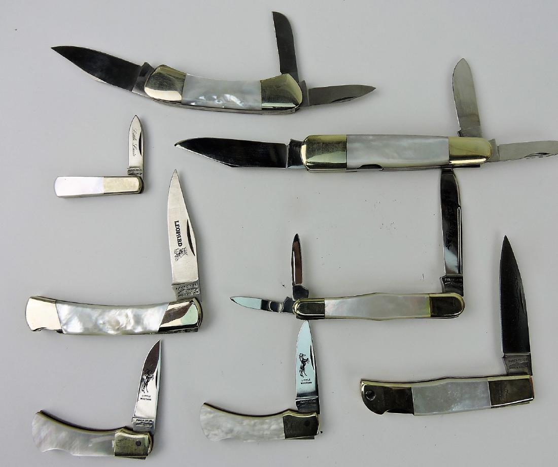 Parker lot of 8 pocket knives, all (1 of 1)
