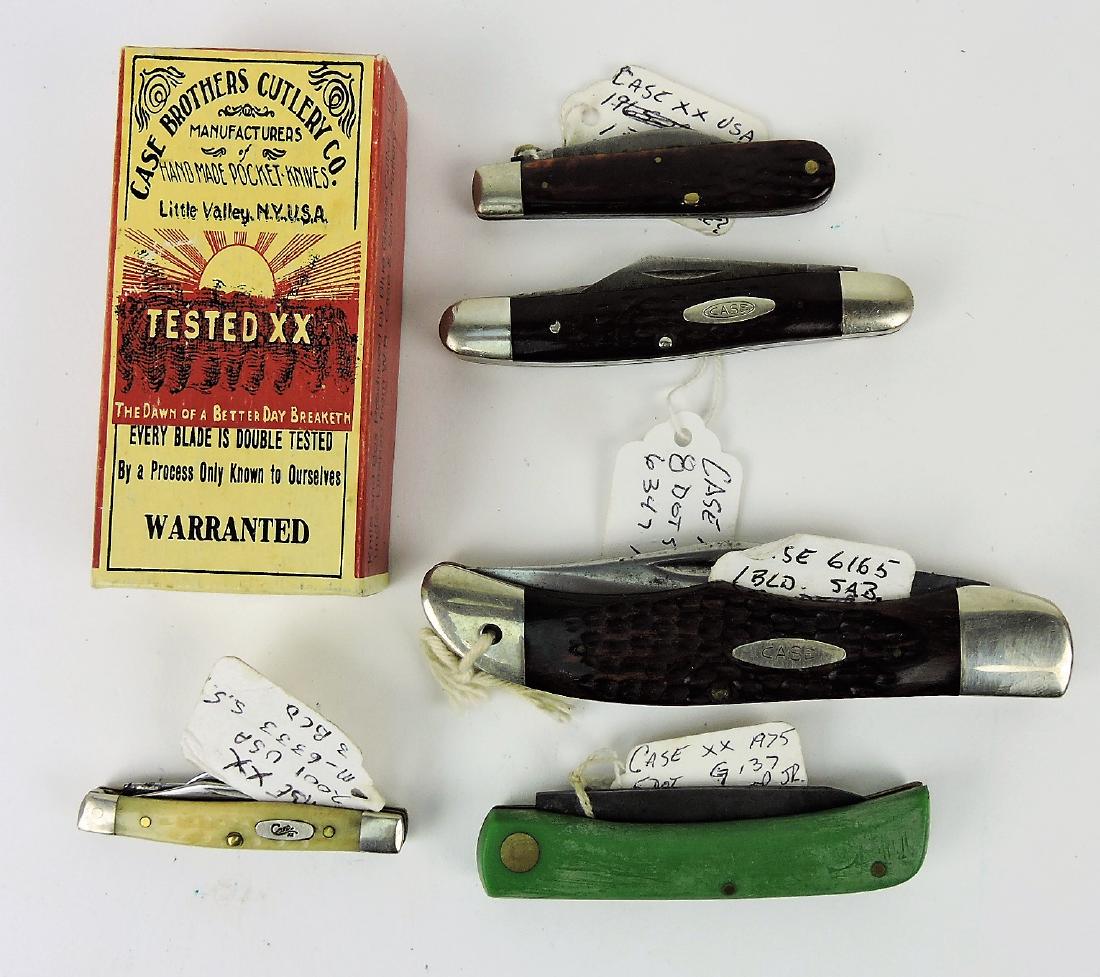 Case lot of 5 pocket knives and (1 of 1)