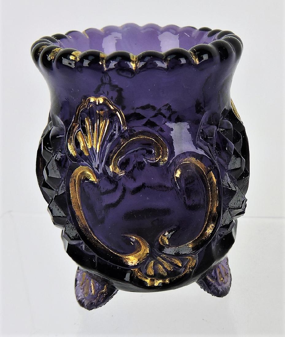 Purple Croesus toothpick holder: .