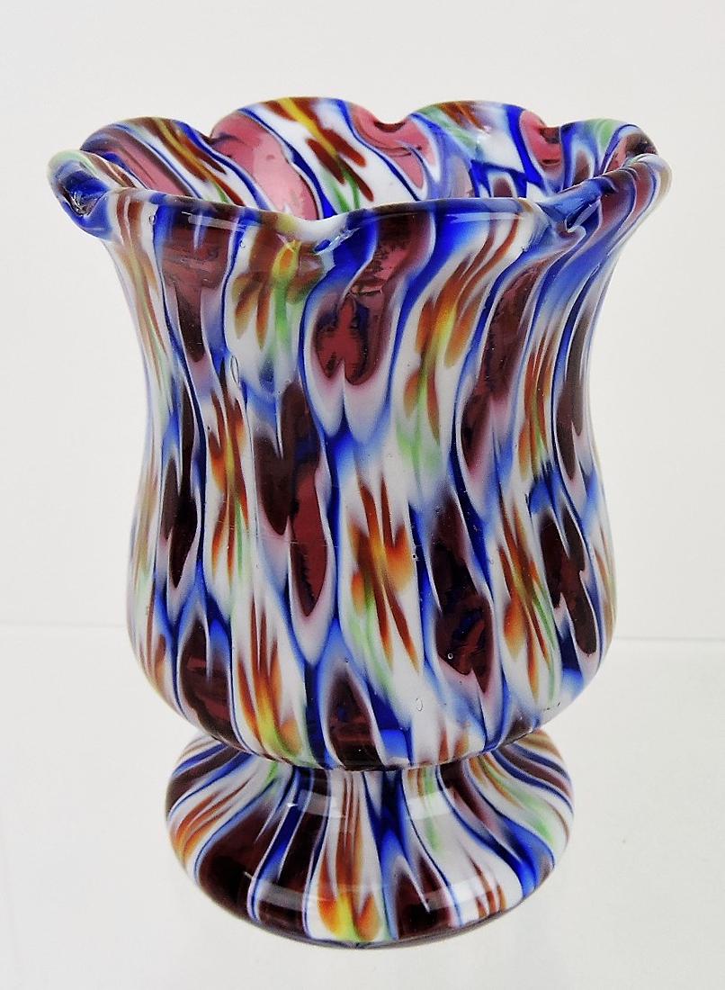 Millefiori art glass toothpick: holder
