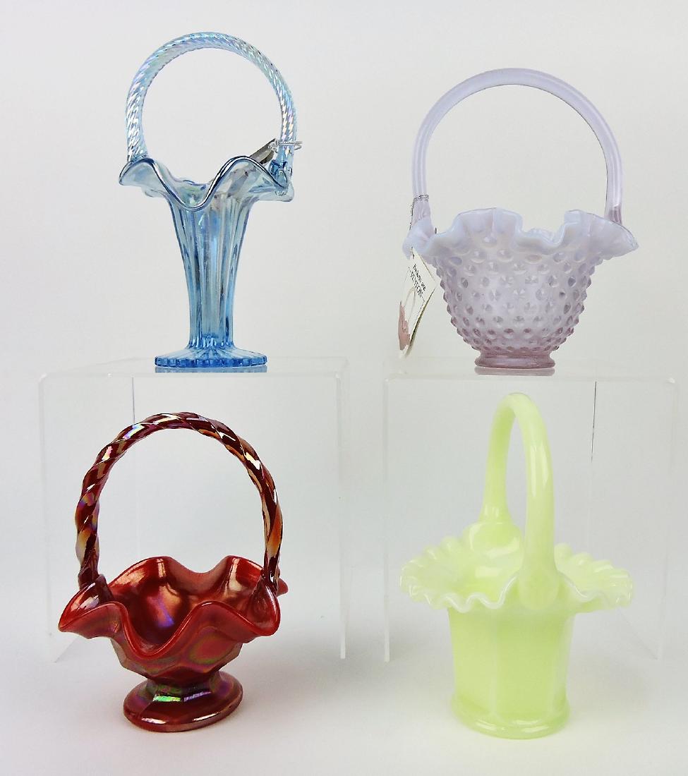 Fenton lot of 4 baskets
