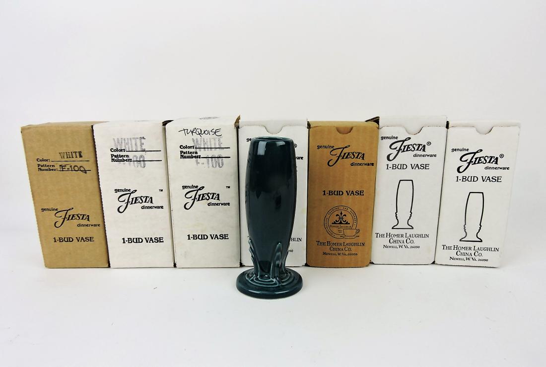 Fiesta Post 86 lot of 8 bud vases,: mixed colors