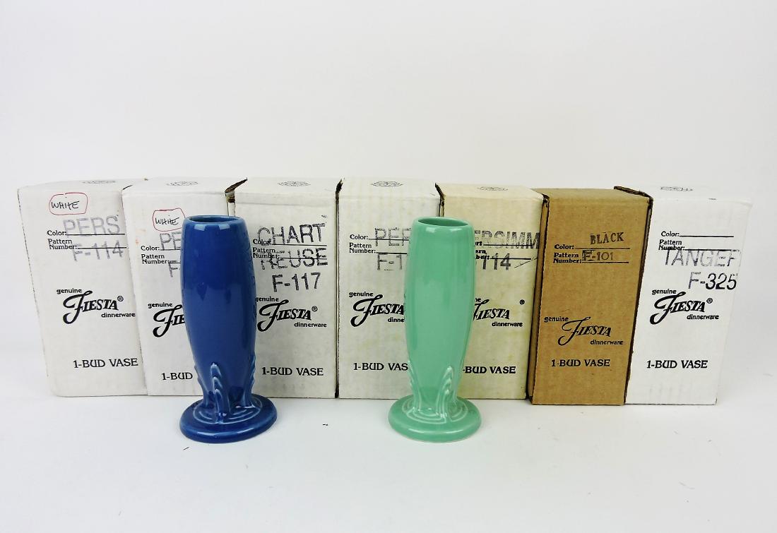 Fiesta Post 86 lot of 9 bud vases,: mixed colors
