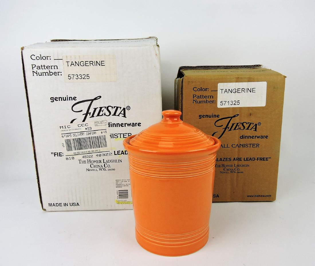 Fiesta Post 86 tangerine 3 piece canister (1 of 1)