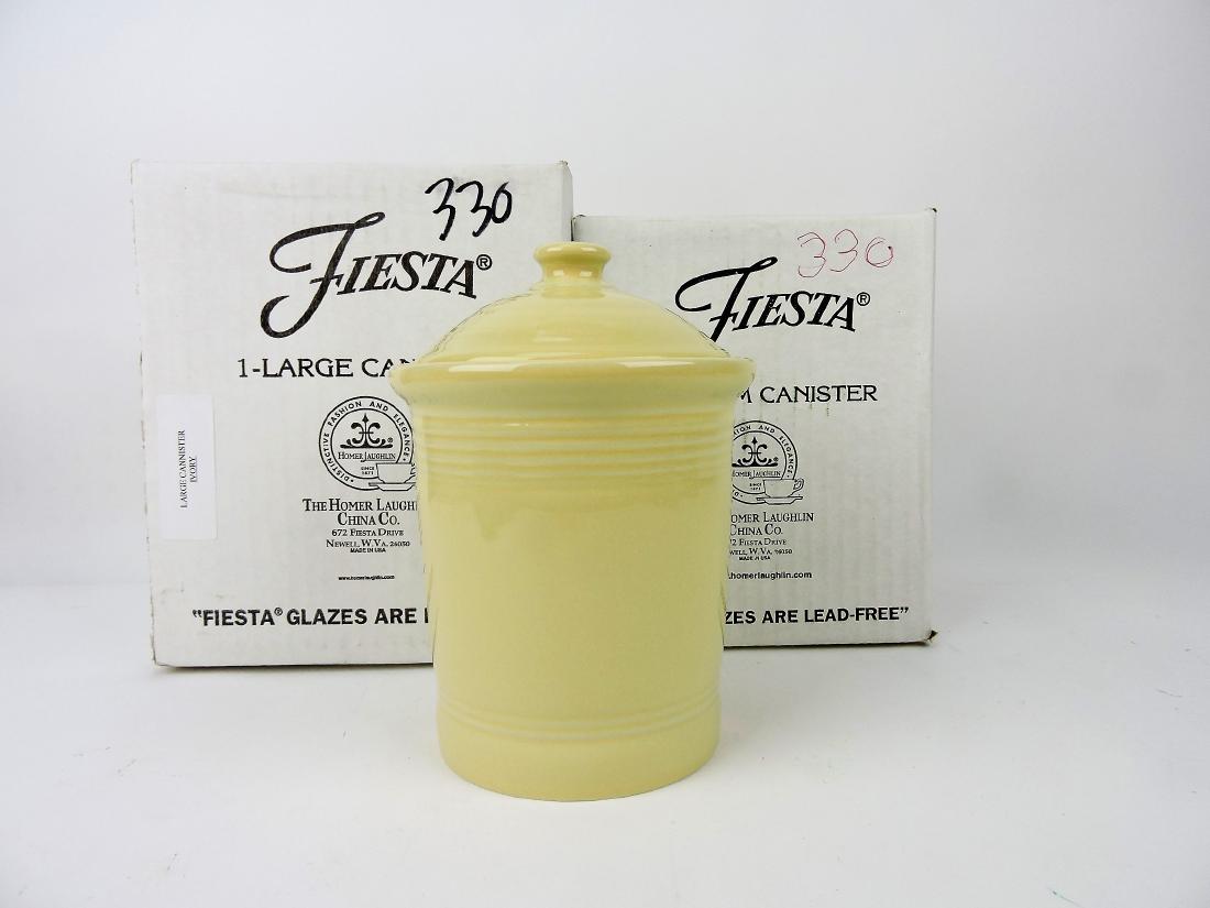 Fiesta Post 86 ivory 3 piece canister (1 of 1)