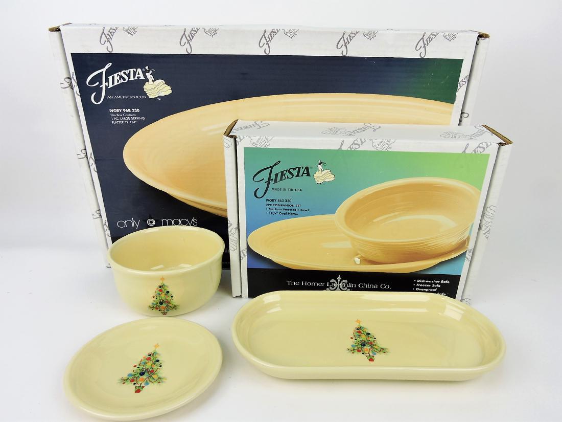 Fiesta Post 86 ivory lot of 5 pieces, (1 of 1)