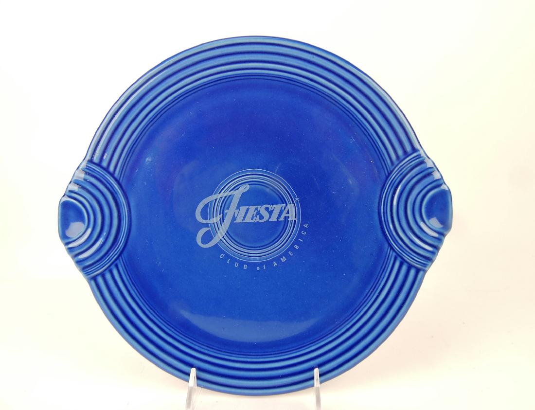 Fiesta Post 86 sapphire serving tray, (1 of 1)