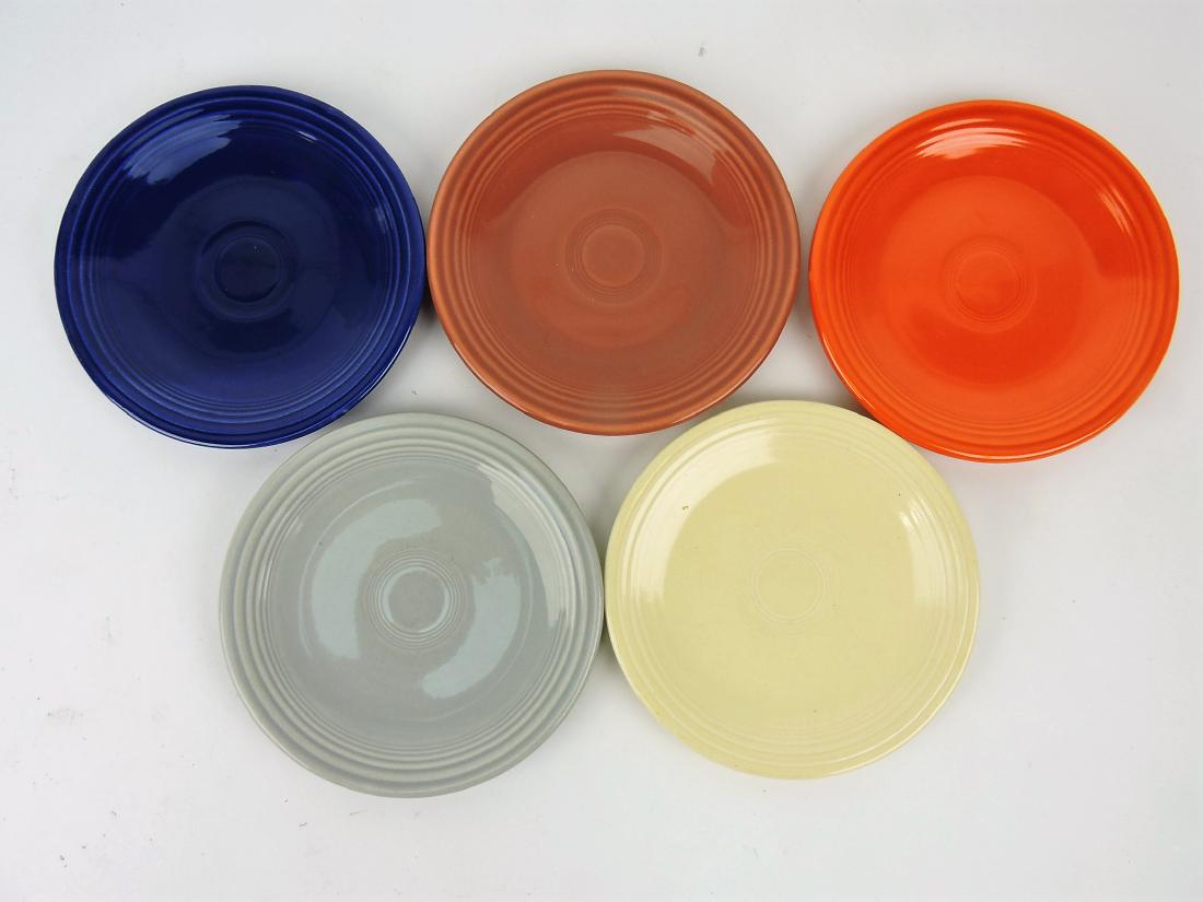 Fiesta 6" plate group, 5 mixed (1 of 1)