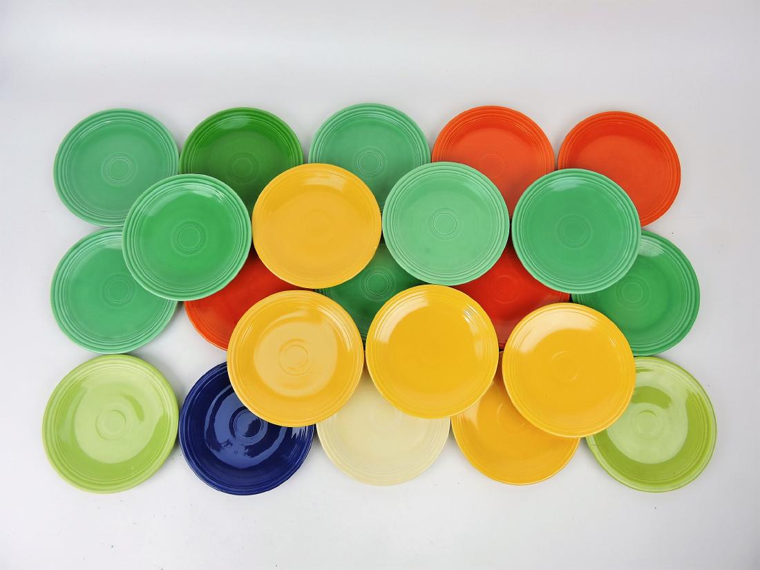 Fiesta 6" plate group, 22 mixed (1 of 1)