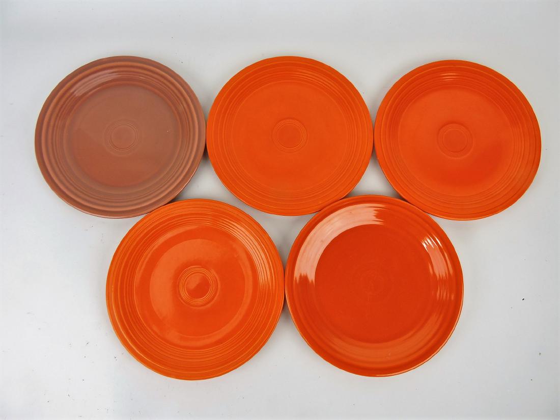 Fiesta 9" plate group, 5 mixed (1 of 1)