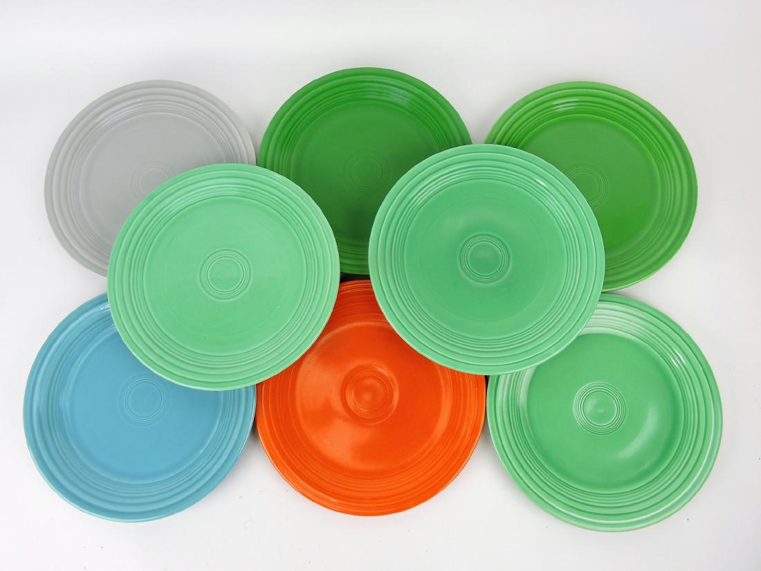 Fiesta 9" plate group, 8 mixed (1 of 1)