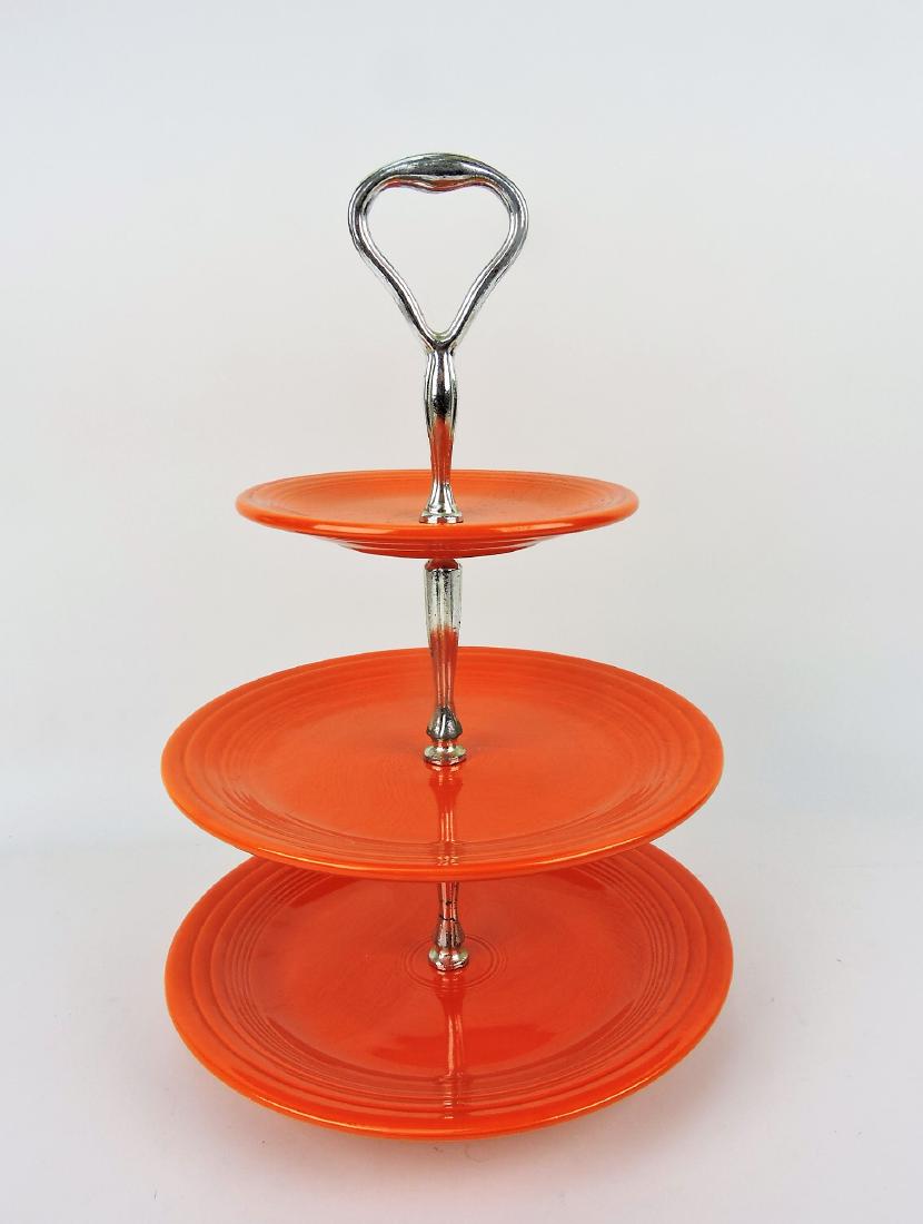 Fiesta 3 tier tidbit tray, all red (1 of 1)