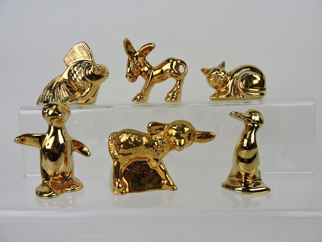 Fiesta Harlequin set of 6 gold: Maverick animals