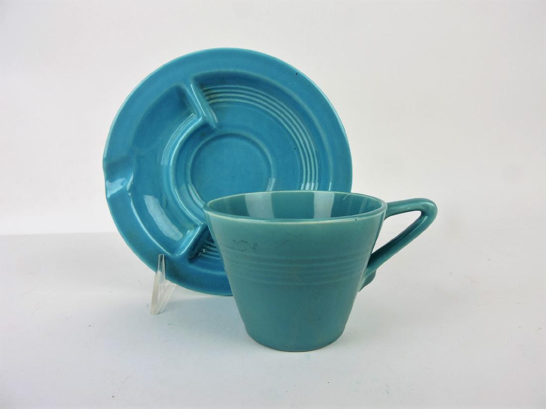 Fiesta Harlequin turquoise ashtray (1 of 1)