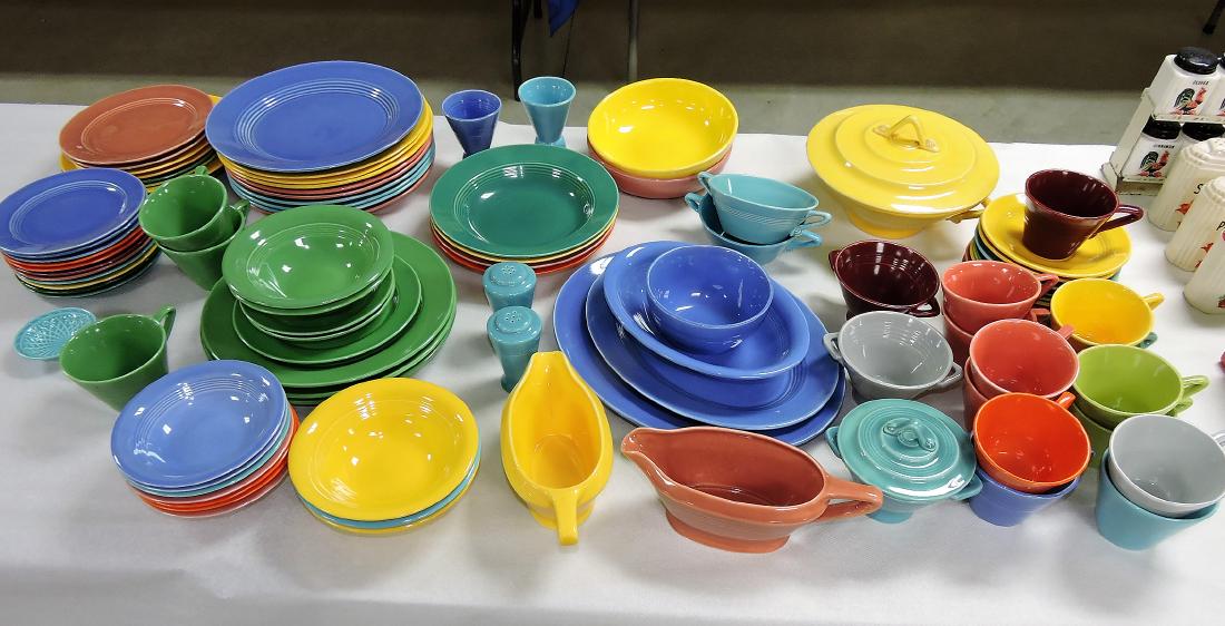 Fiesta Harlequin lot of 95 pieces,: various condition