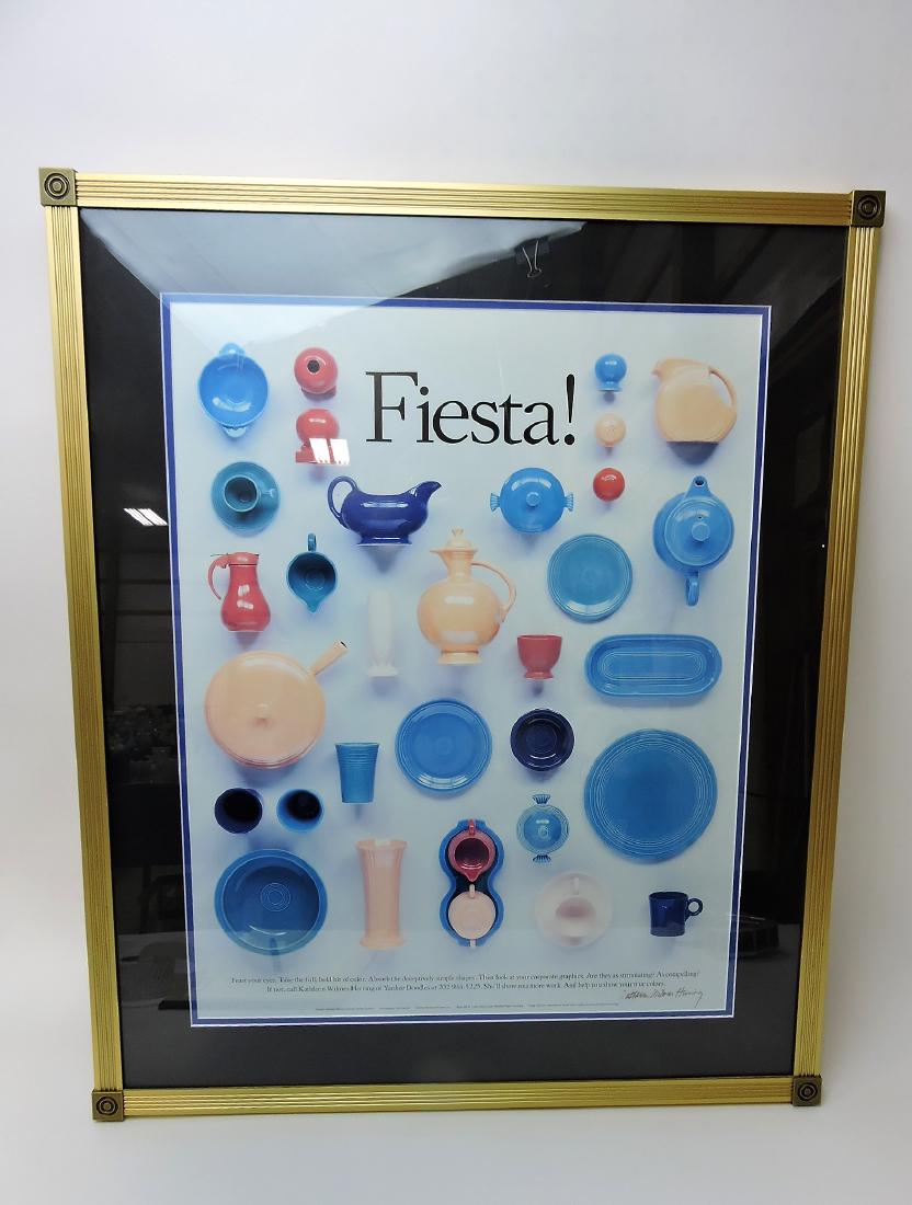 Fiesta framed poster signed by (1 of 1)