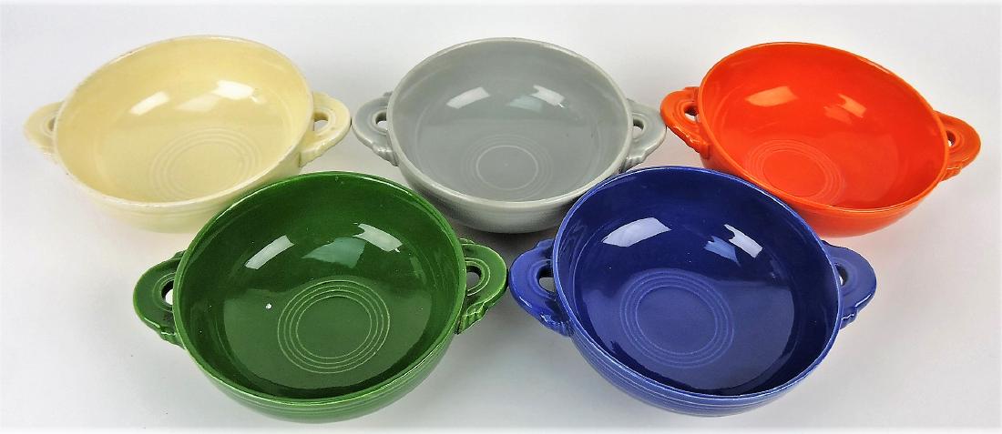 Fiesta cream soup group, 5 mixed: colors