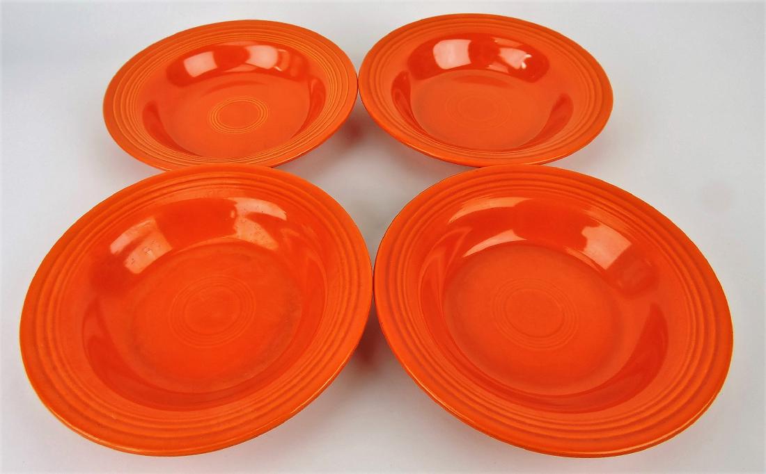 Fiesta deep plate group, 4 red (1 of 1)