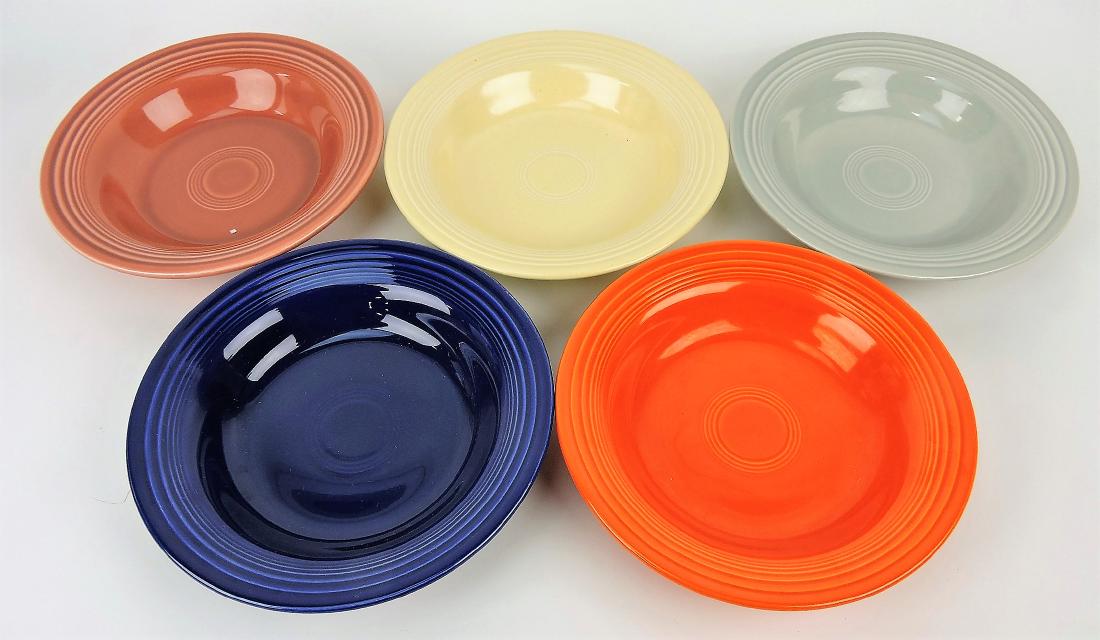 Fiesta deep plate group, 5 mixed (1 of 1)