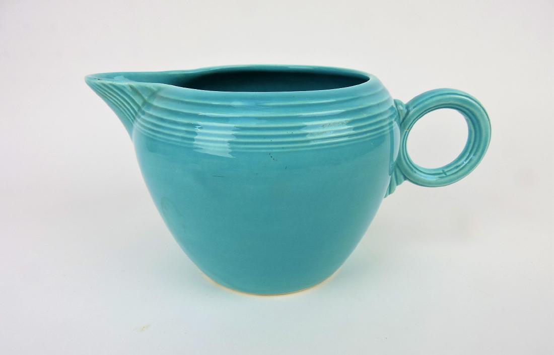 Fiesta two pint jug, turquoise (1 of 1)