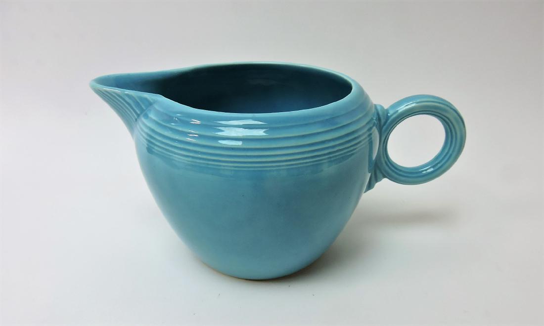 Fiesta two pint jug, turquoise (1 of 1)