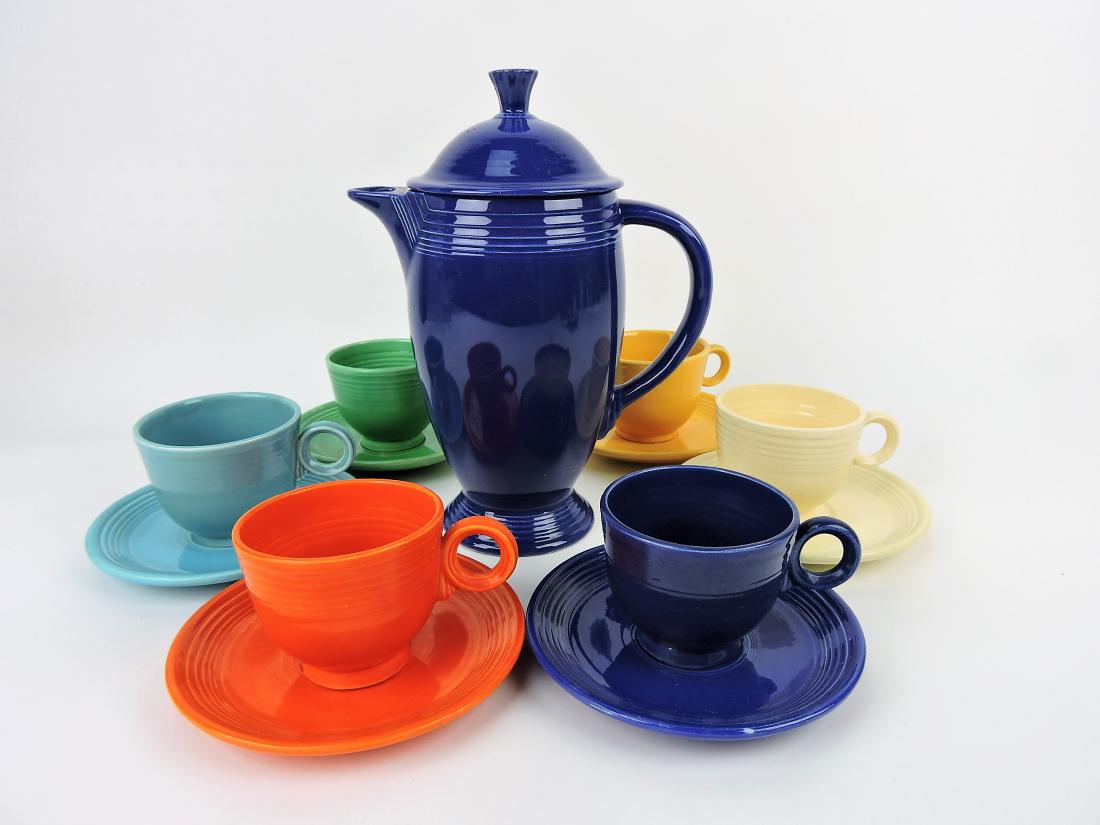 Fiesta coffee service, cobalt coffee pot (1 of 1)