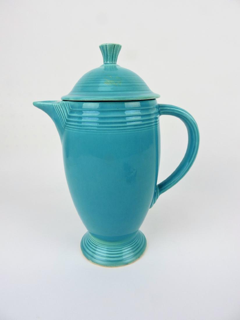 Fiesta coffee pot, turquoise (1 of 1)