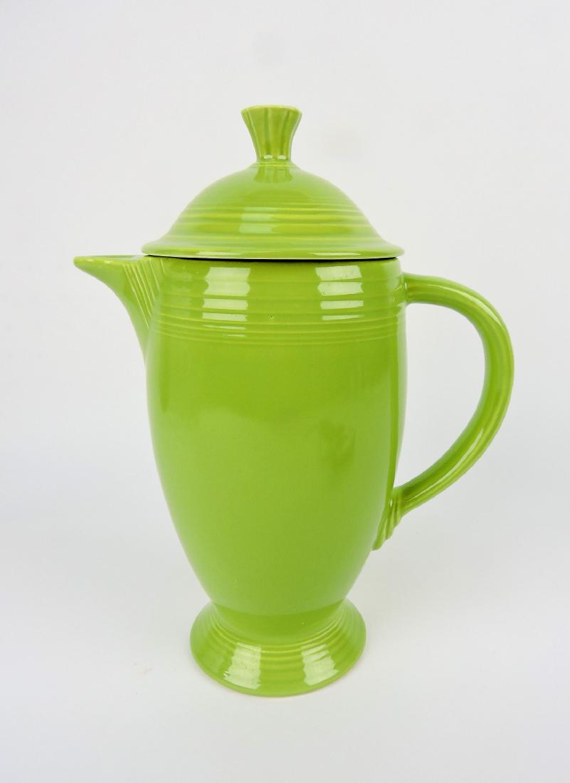 Fiesta coffee pot, chartreuse, very minor (1 of 1)