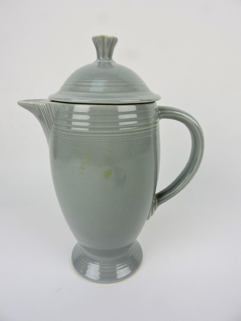 Fiesta coffee pot, gray, very minor (1 of 1)