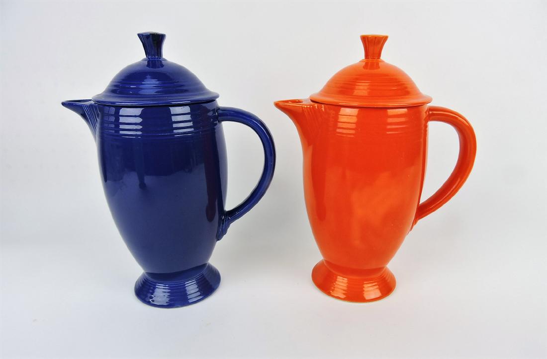 Fiesta coffee pot group, red and (1 of 1)