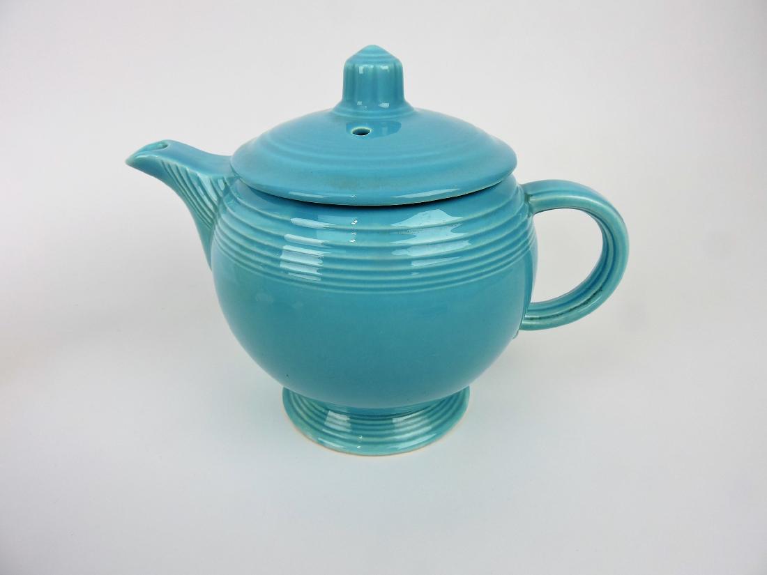 Fiesta medium teapot, turquoise (1 of 1)