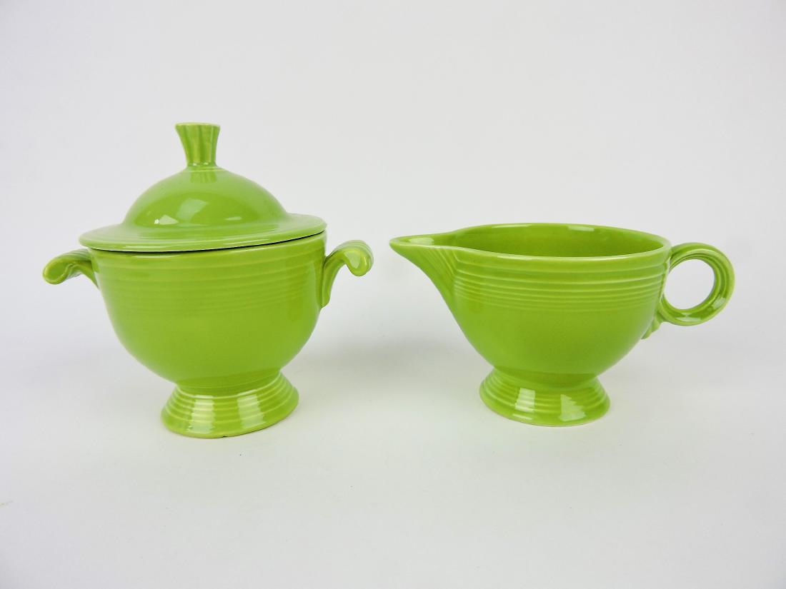 Fiesta cream & sugar, chartreuse: .