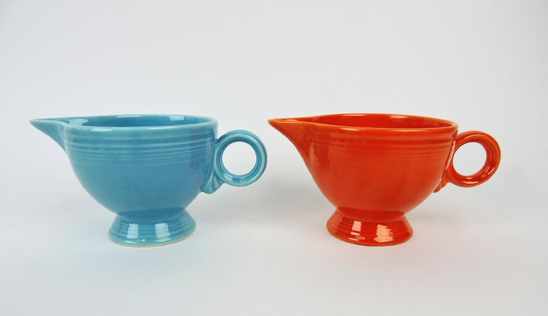 Fiesta creamer group, red and: turquoise