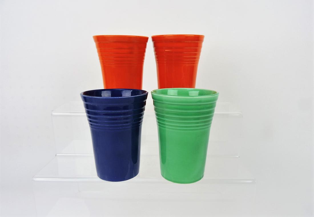 Fiesta water tumbler group, 4: mixed colors