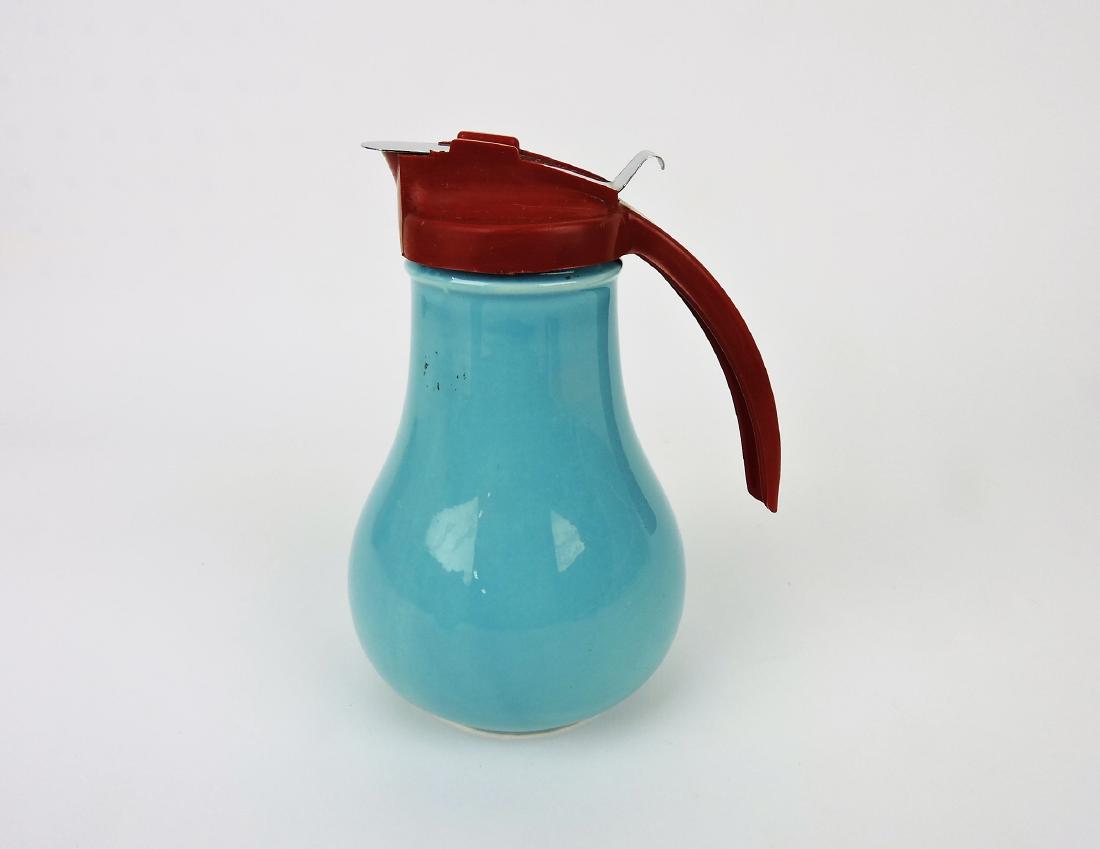 Fiesta syrup pitcher, turquoise (1 of 1)