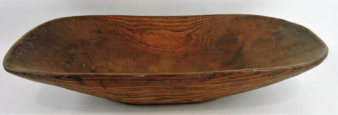 Wooden large oval dough bowl, (1 of 1)
