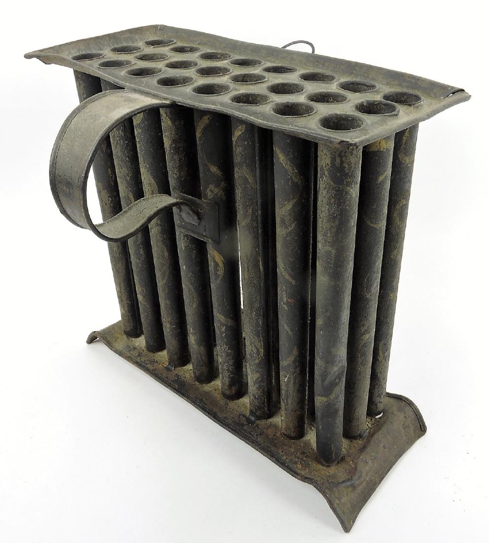 Early tin 24 tube candle mold, (1 of 1)