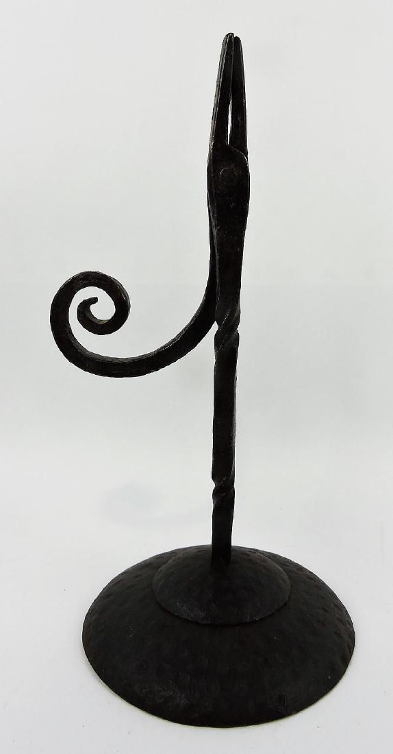 Early hand forged iron rush candle (1 of 1)