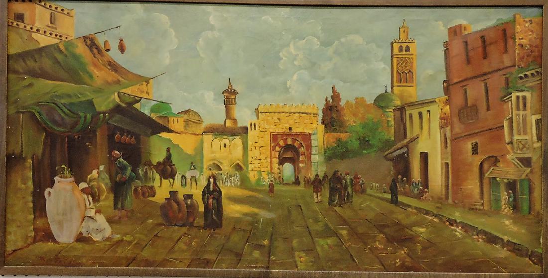 Oil on canvas of Middle Eastern (1 of 2)