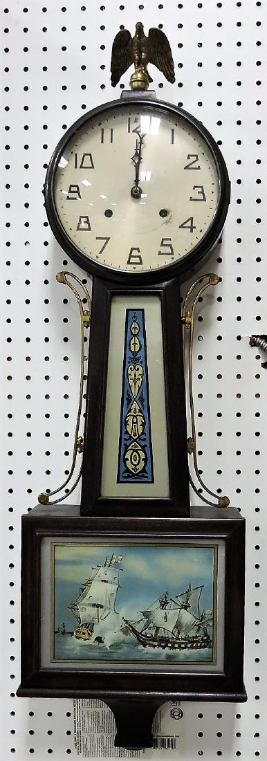 New Haven banjo clock with ship (1 of 1)