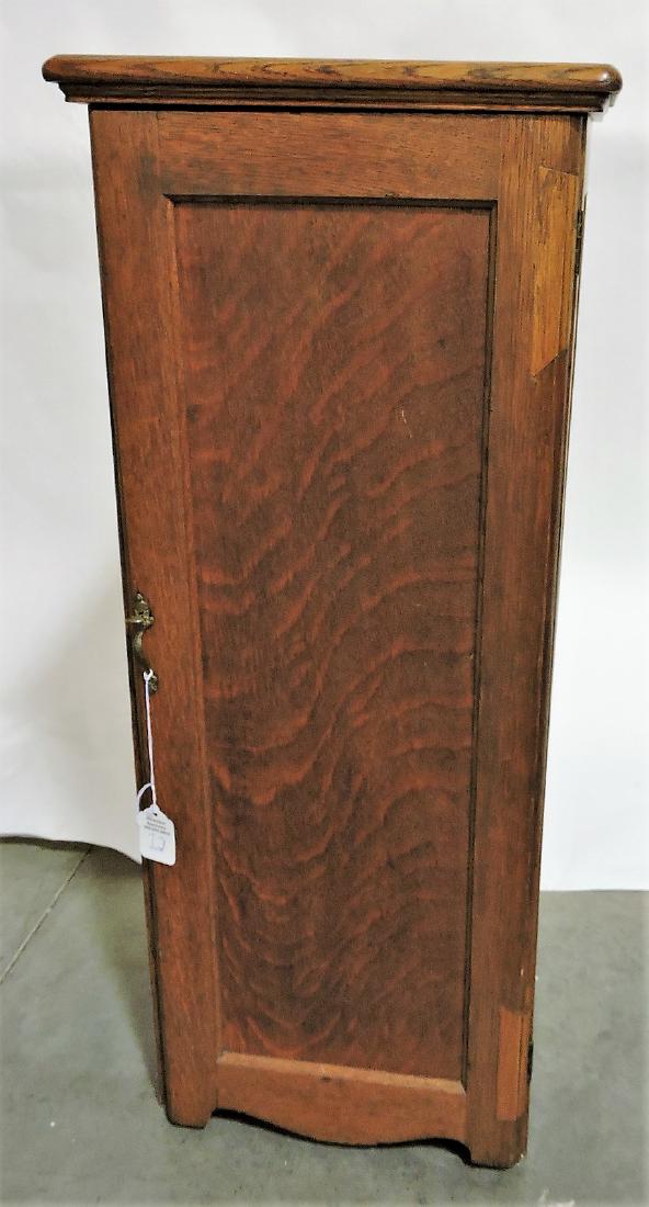 Oak single door cabinet 39"h, (1 of 1)