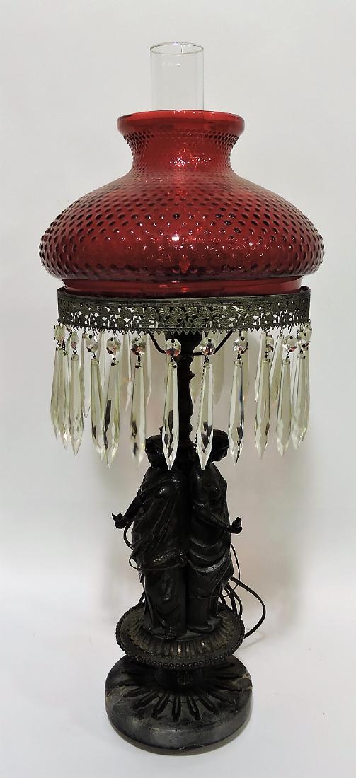 Three Graces figural parlor lamp (1 of 2)